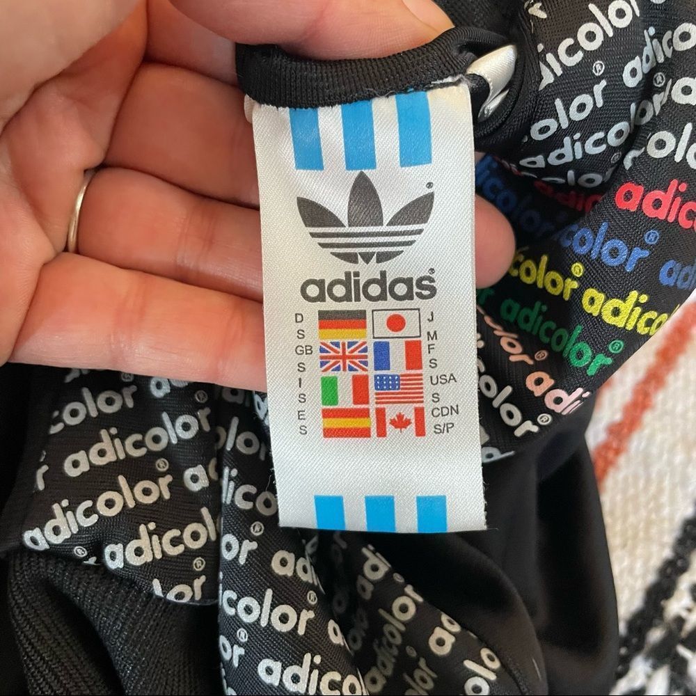 ADIDAS ORIGINALS BK5 Adi-Color Black Series DaVinci zip up track jacket. Size S - Picture 11 of 12
